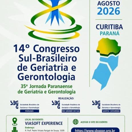 Save the Date – 14º Congresso Sul-Brasileiro de Geriatria e Gerontologia e da 35ª Jornada Paranaense de Geriatria e Gerontologia