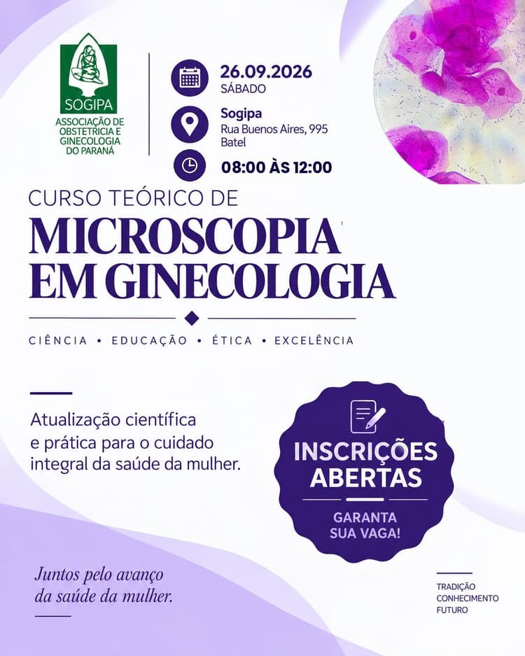Divulgação: Microscopia em ginecologia - TEORIA