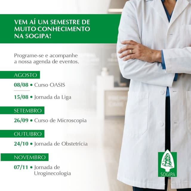 Eventos do 2º semestre de 2026