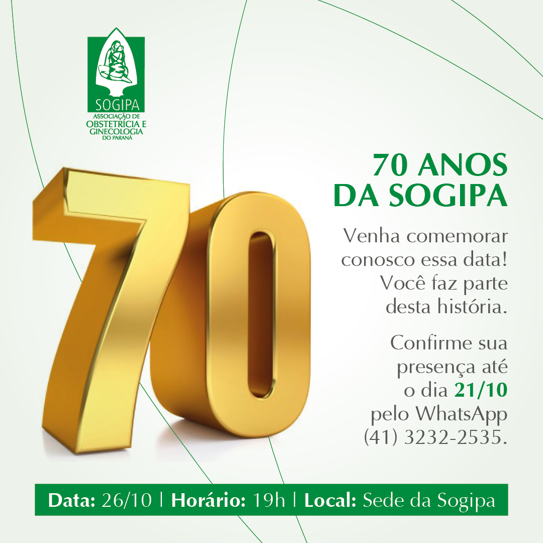 Sogipa comemora 70 anos de atuação em coquetel comemorativo