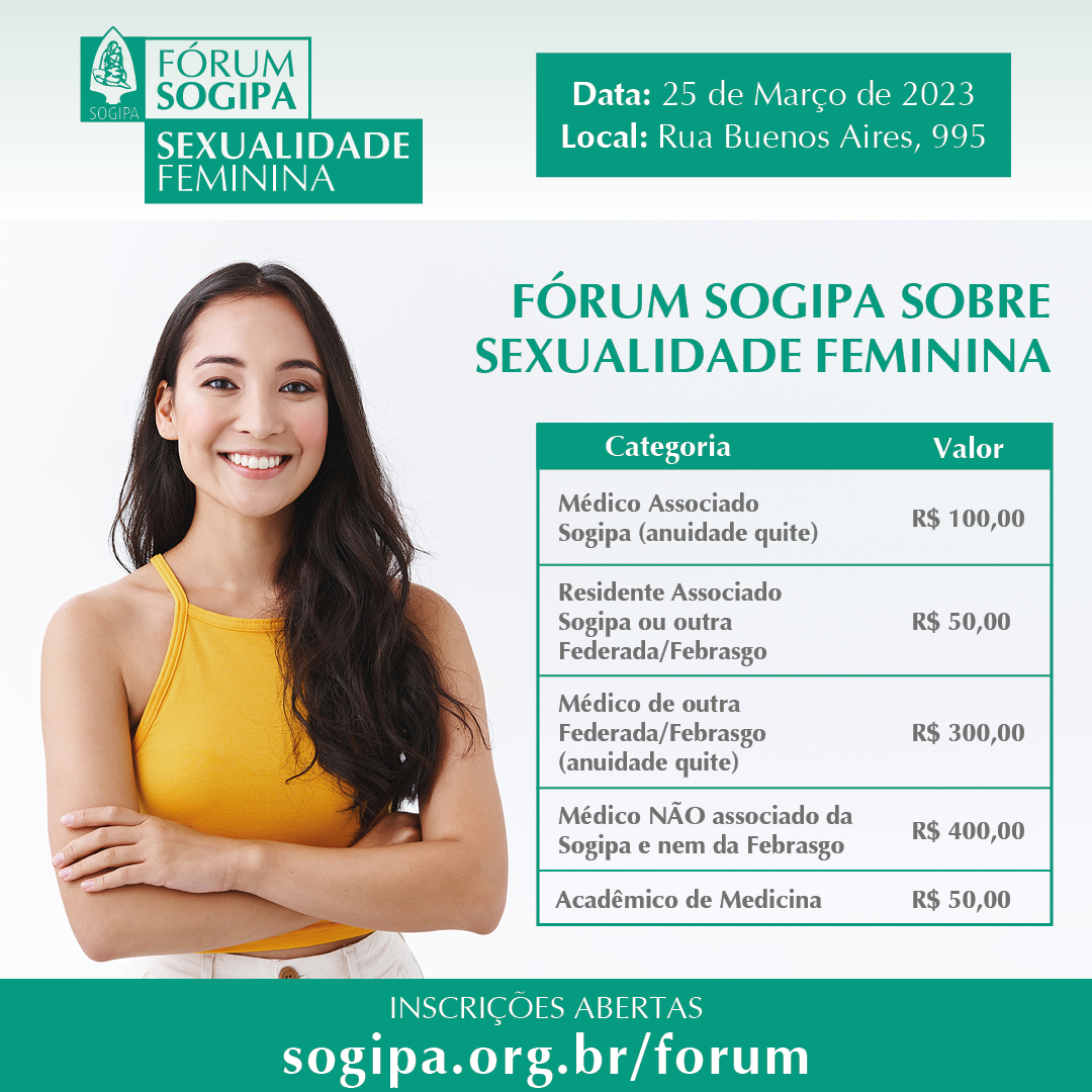 Card-valores-categorias  Sogipa - Sociedade de Obstetrícia e Ginecologia  do Paraná